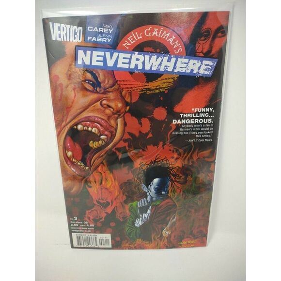 Neverwhere Neil Gaiman Vertigo Comics Issues 3 And 4 Mike Carey Glenn Fabry 2005 - Picture 2 of 8